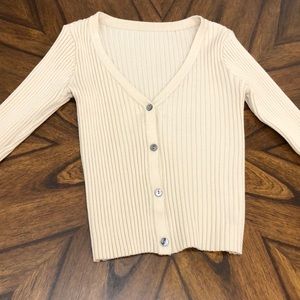 ZELE Cropped Cardigan